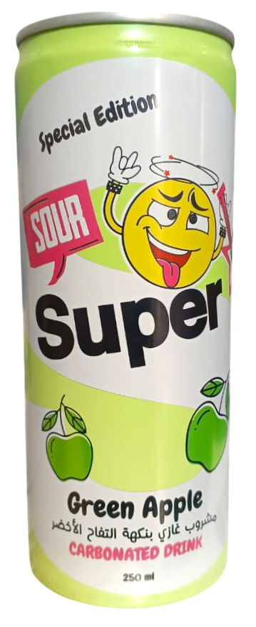 سوبر غازي تفاح ساور 250 مل