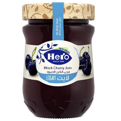 هيرو مربى الكرز الاسود لايت 350 غم