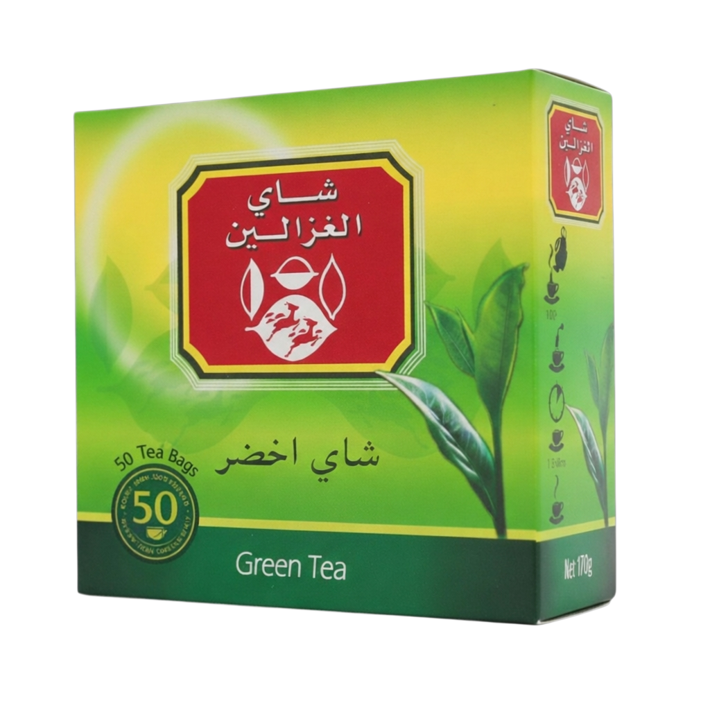 شاي الغزالين اخضر 50ميدالية  