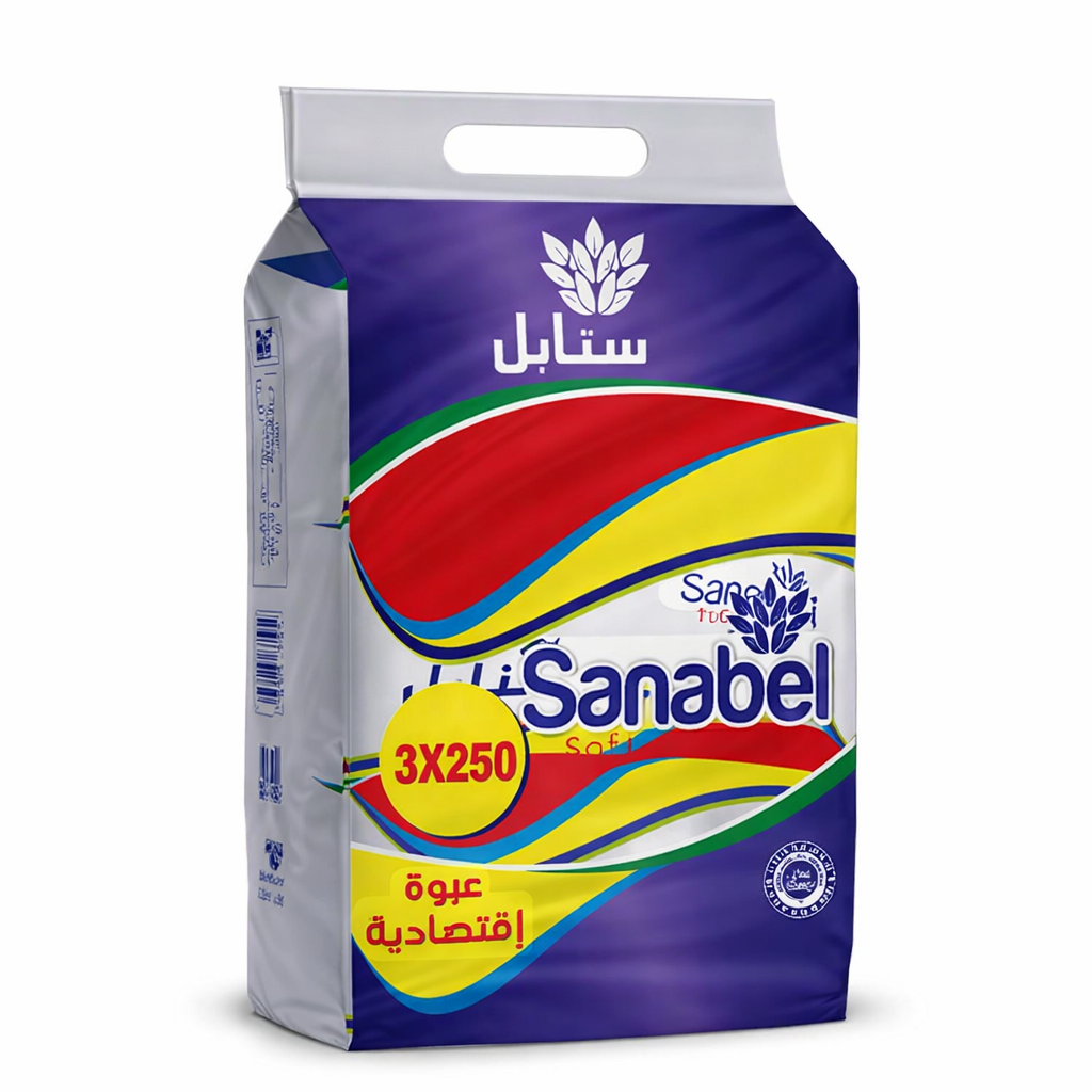 سنابل محارم سحب 250 منديل