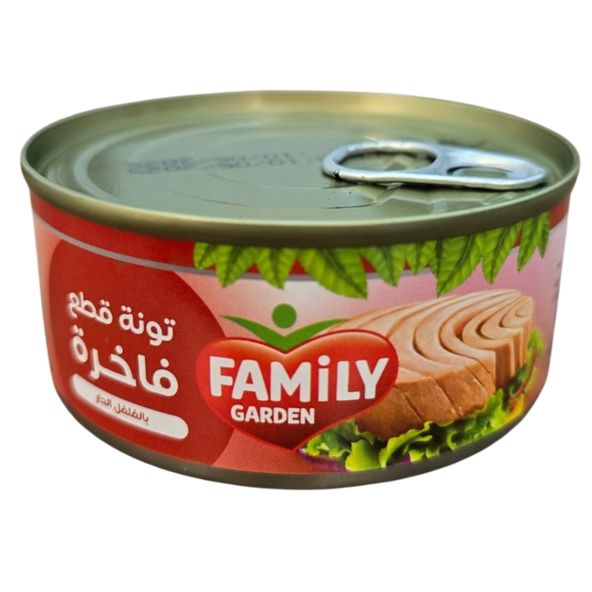 فاميلي تونا بالزيت النباتي  فلفل حار 160 غم
