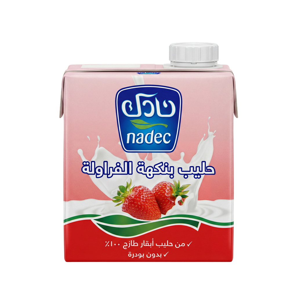 نادك حليب نكهة الفراولة 500 مل